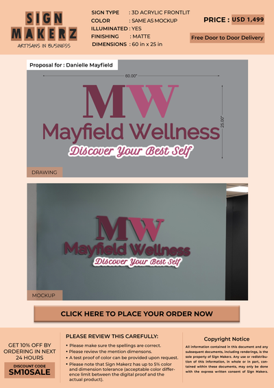 Custom Signs For Danielle Mayfield