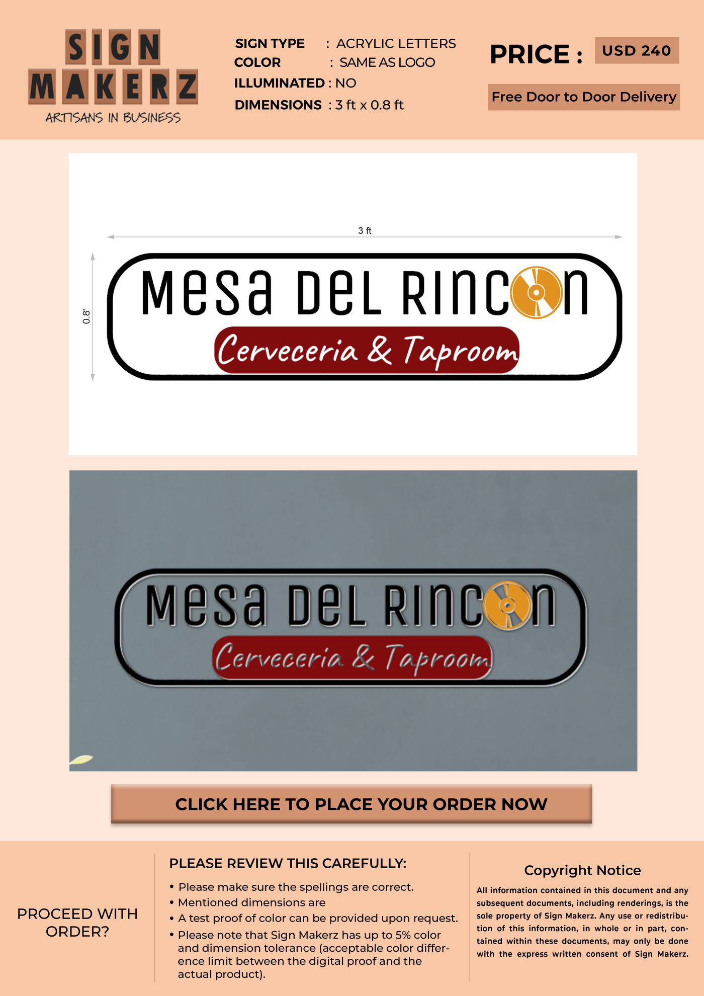 Custom Signs for Moises Mendoza