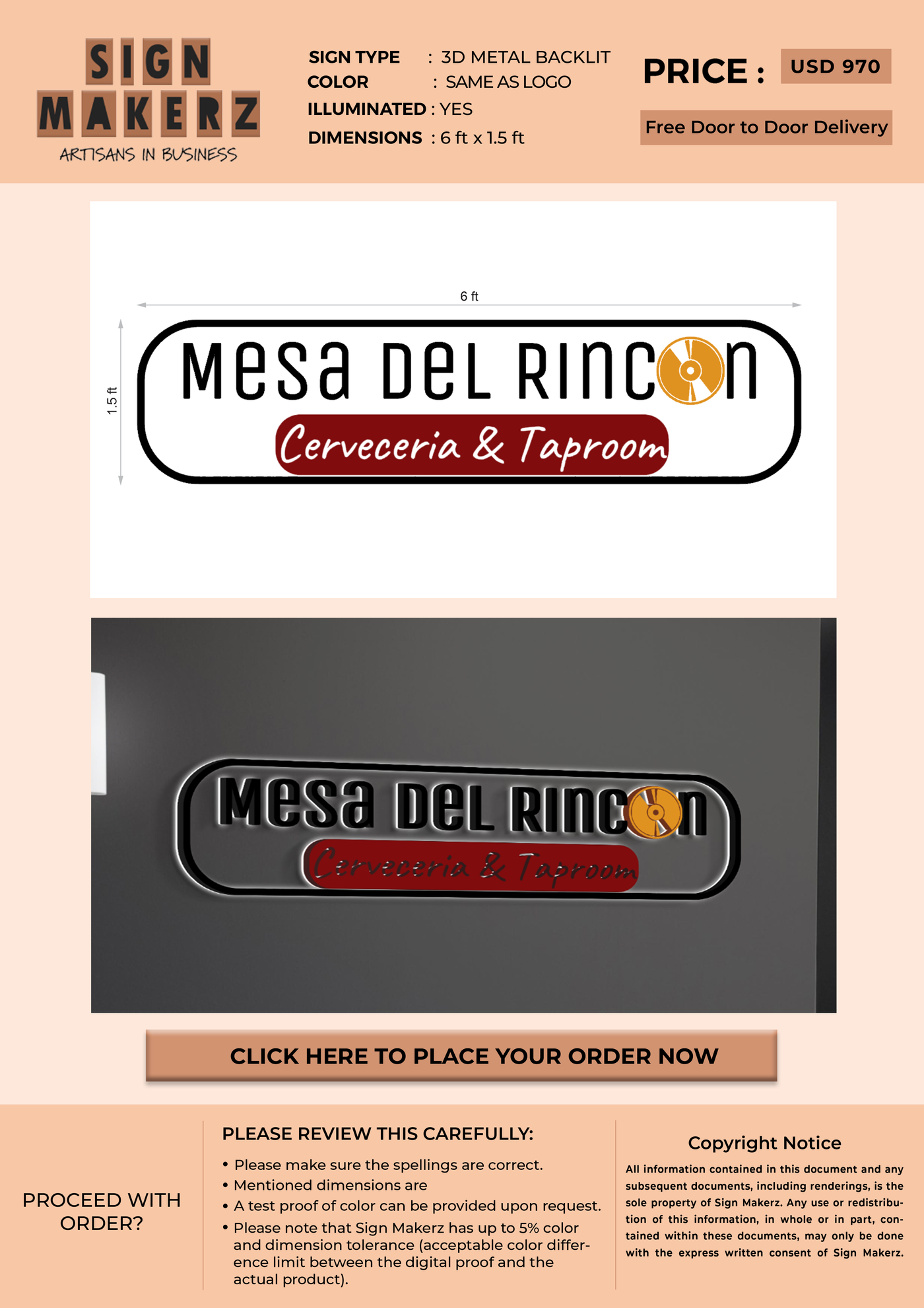 Custom Signs for Moises Mendoza