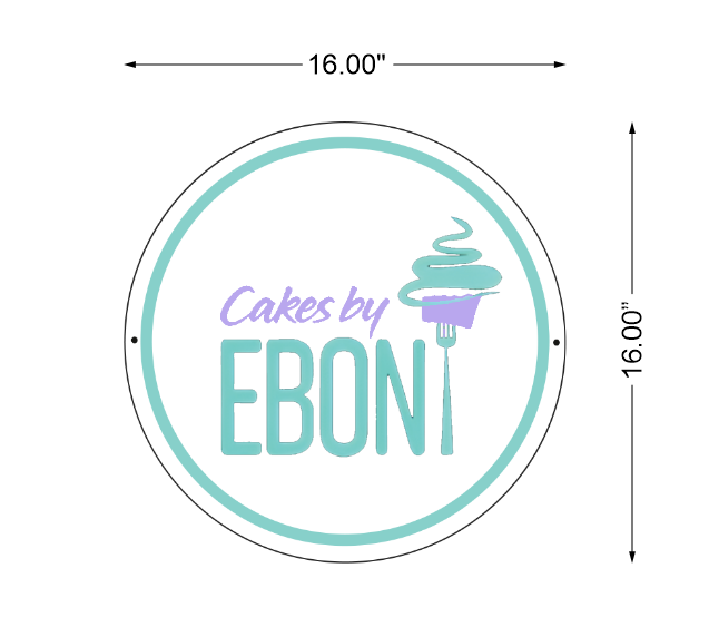 Custom Business sign for Eboni (OwlPrintHouse),