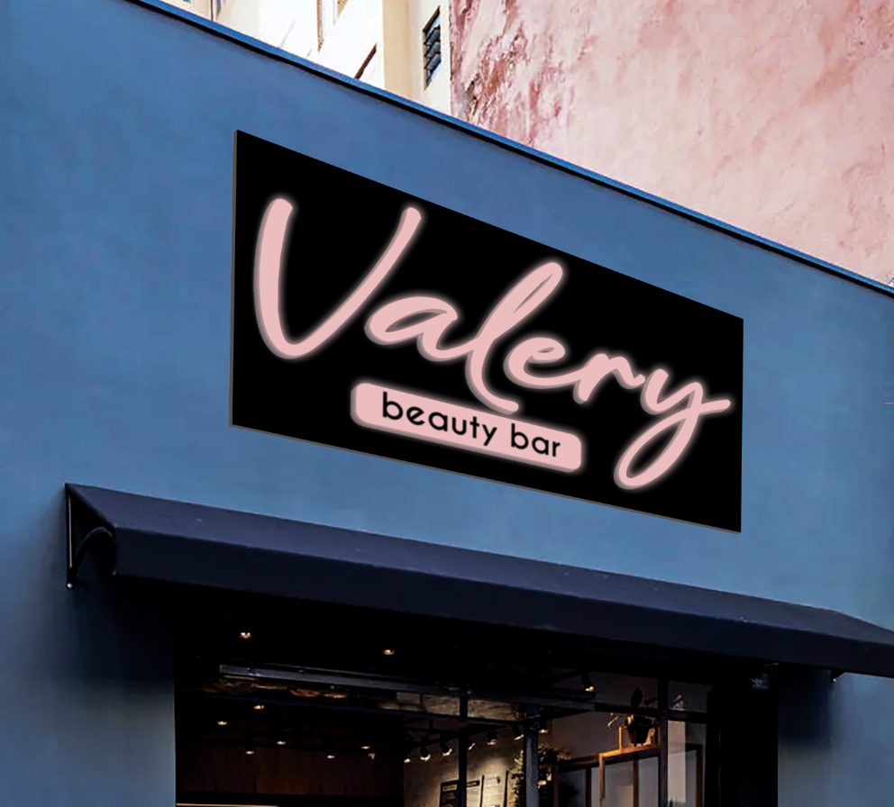Business signage for Valery