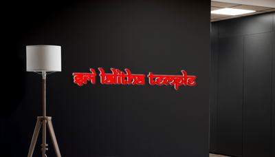 3D Metal Backlit Sign for Sri Lalitha