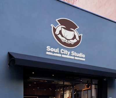 3D Metal Backlit Sign for Soul City Studoi